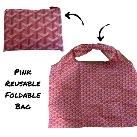 Red Reusable Foldable Tote - Picture 2 of 2